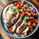 Burrito Bowls with Pico de Gallo & Chipotle Aioli
