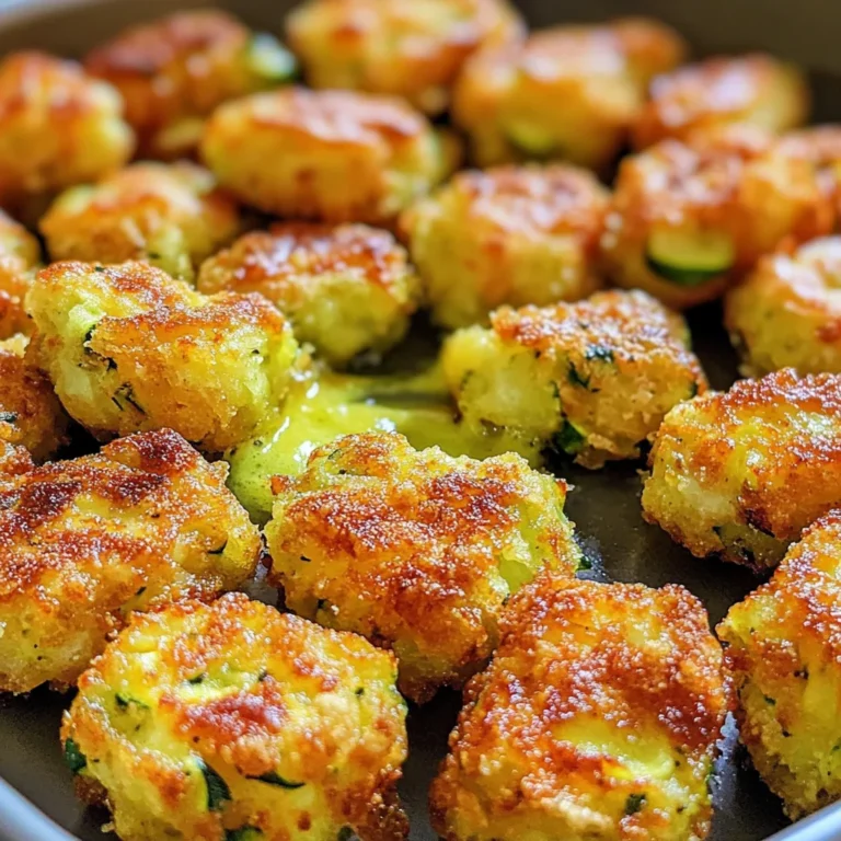 Cheesy Zucchini Tots Recipe