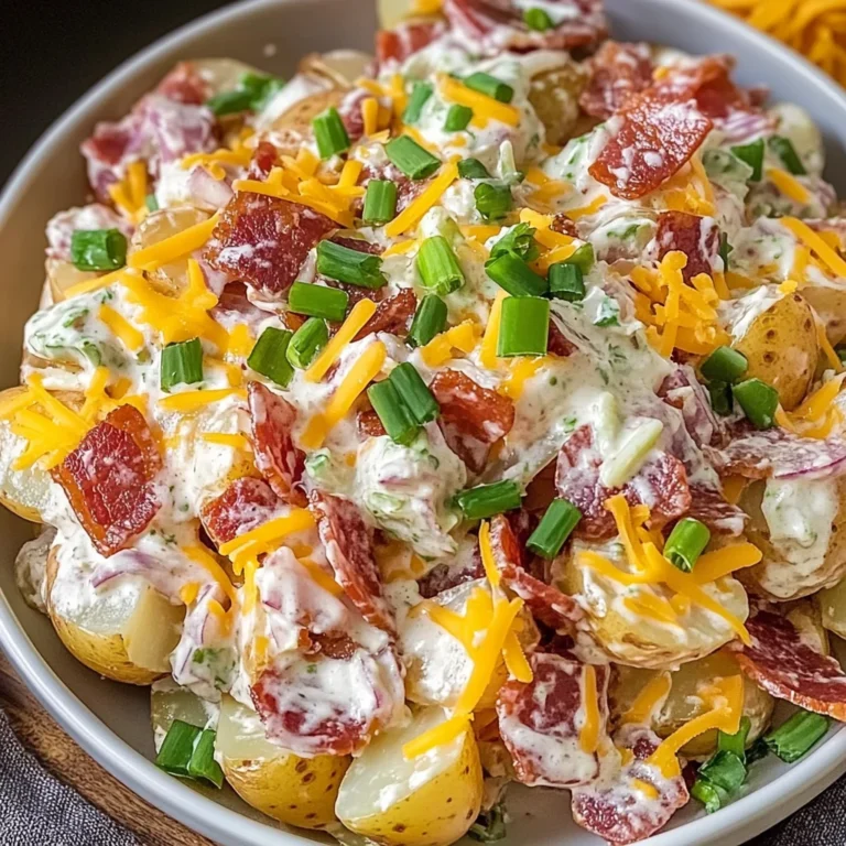 Creamy Turkey Bacon Ranch Potato Salad