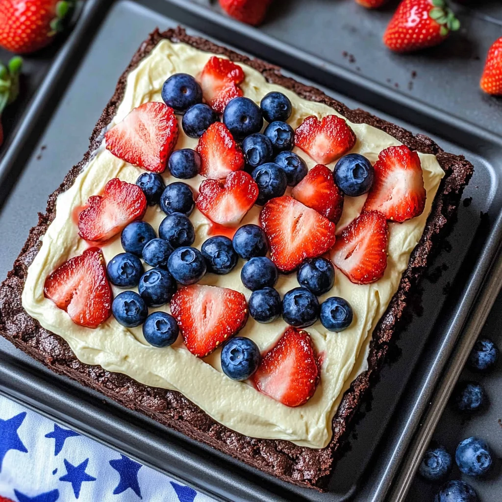 Easy 4th of July Brownies