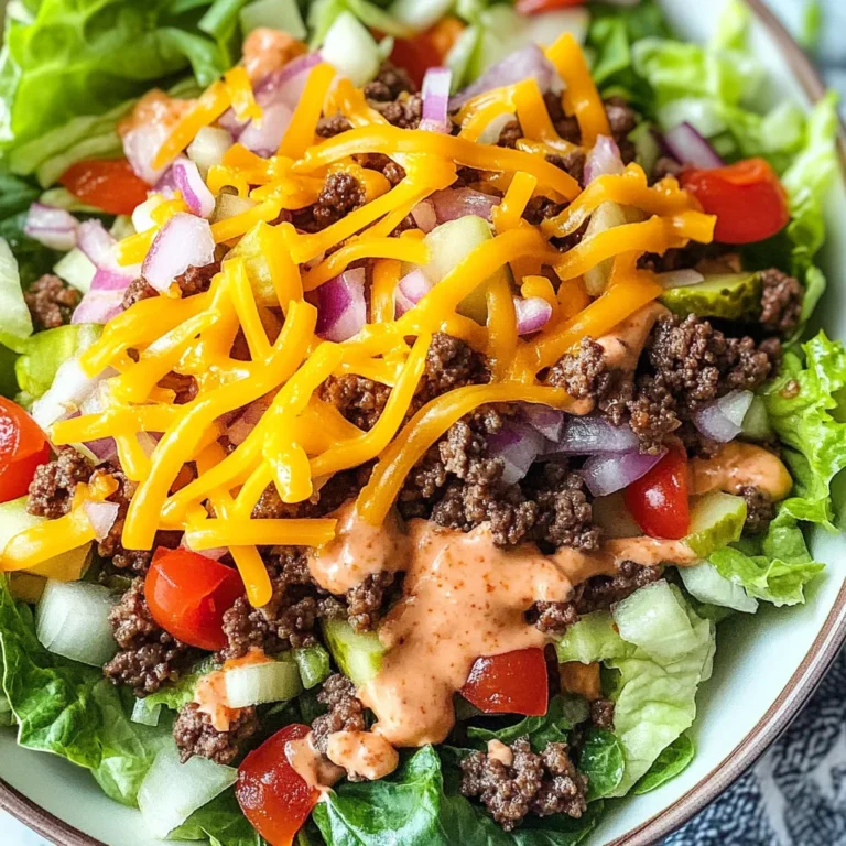 Easy Cheeseburger Salad (Block Party Food Ideas)