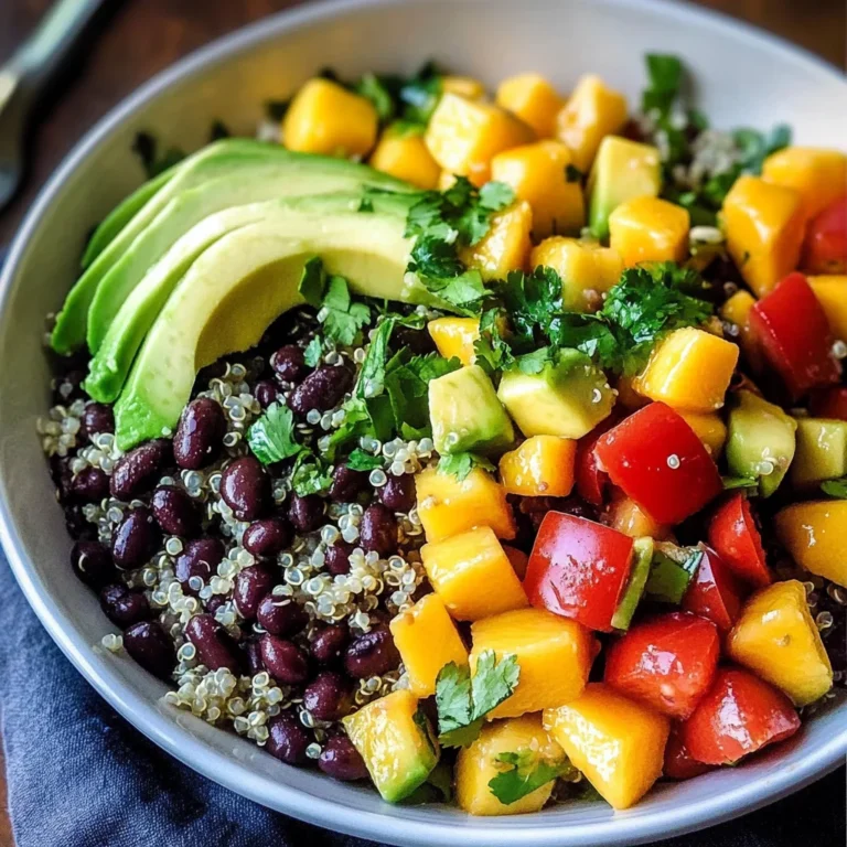 Fiesta Mango Black Bean Quinoa Salad