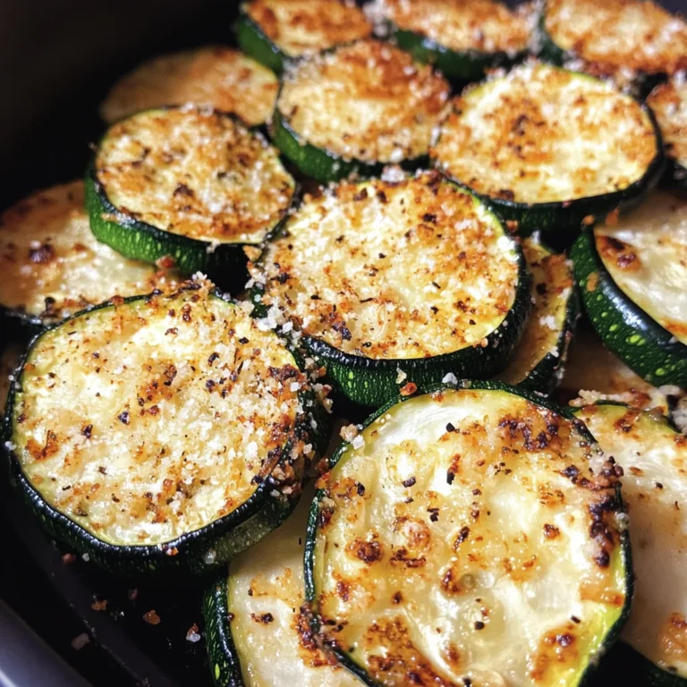 Garlic Parmesan Air Fryer Zucchini