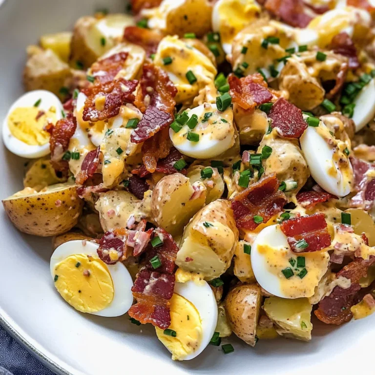 Honey Dijon Potato Salad with Turkey Bacon {Paleo}