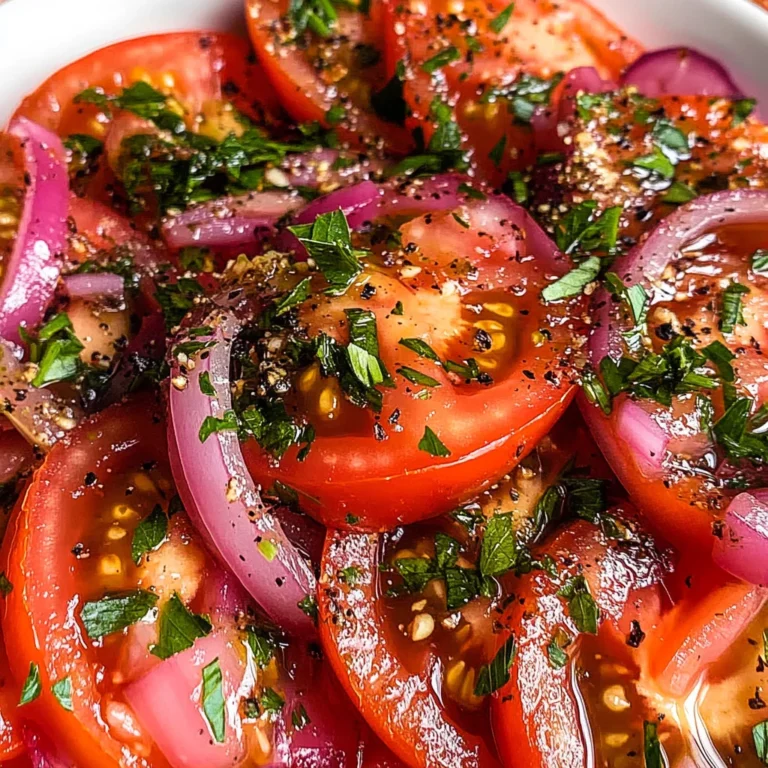 Italian Tomato Salad (Marinated Tomato Salad)