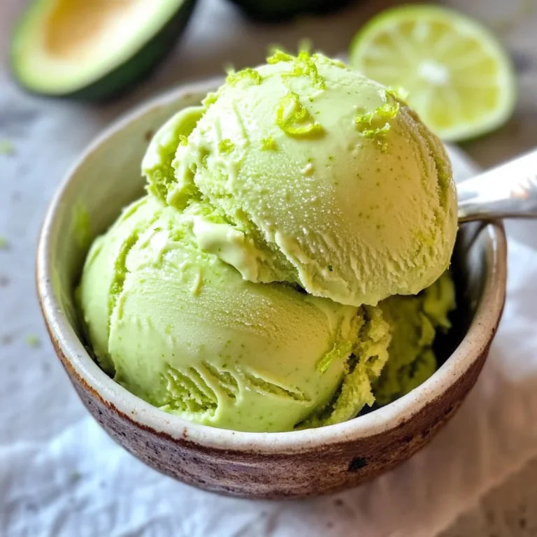 Key Lime Avocado Vegan Ice Cream