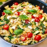 Lemon Basil Greek Orzo Salad