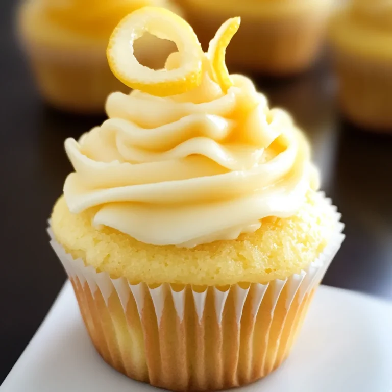 Lemon Cupcakes with Lemon Cream Cheese Frosting