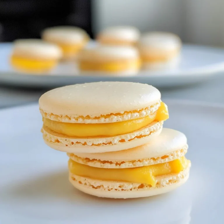 Mango Macarons