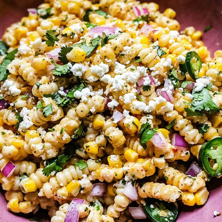 Mexican Street Corn Pasta Salad Recipe