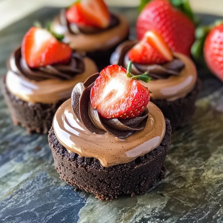 No Bake Mini Chocolate Cheesecakes