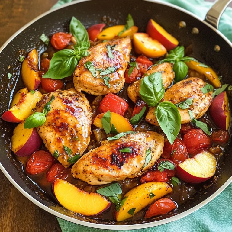 Peach Chicken {with Balsamic}