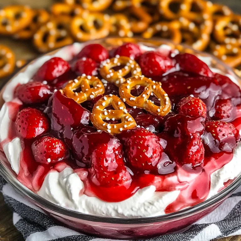 Strawberry Pretzel Salad Dip Recipe