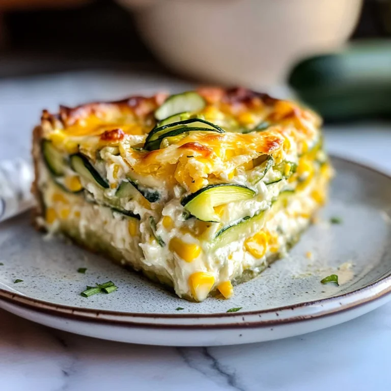 Sweet Corn Zucchini Pie
