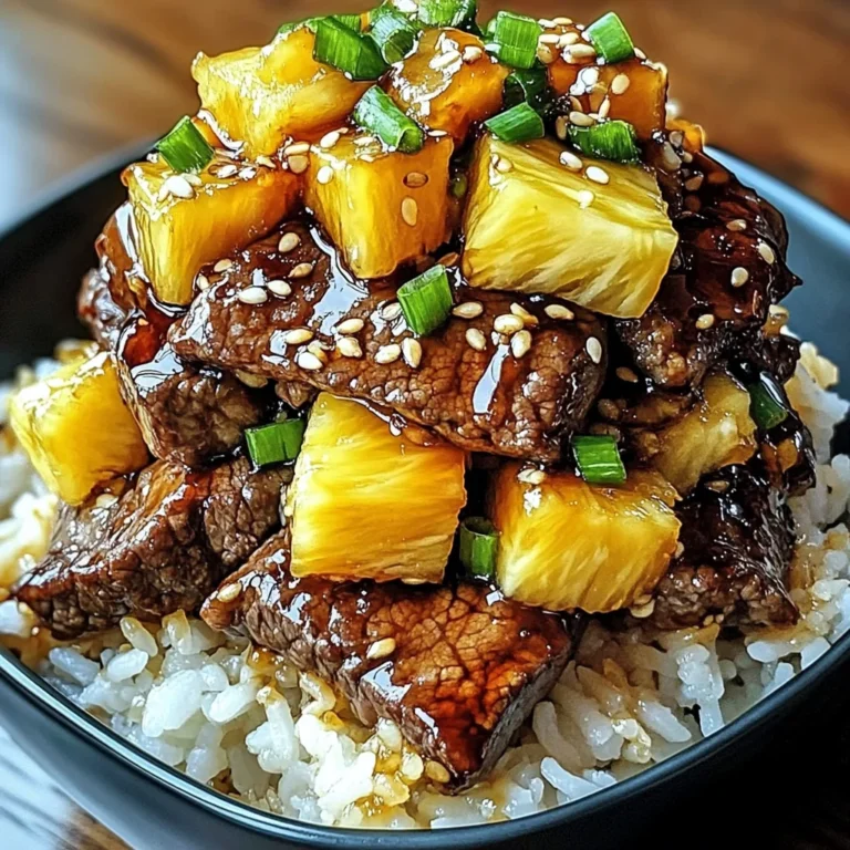 Teriyaki Beef & Pineapple Rice Bowl