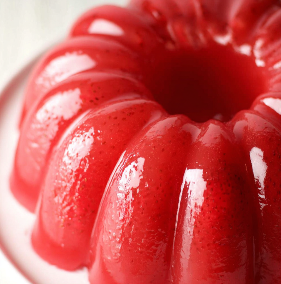 Creamy Strawberry Jello Mold