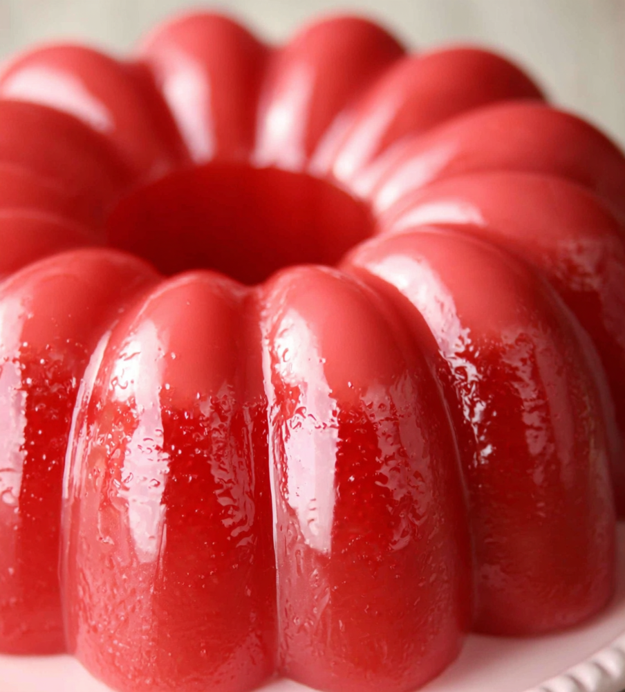 Creamy Strawberry Jello Mold