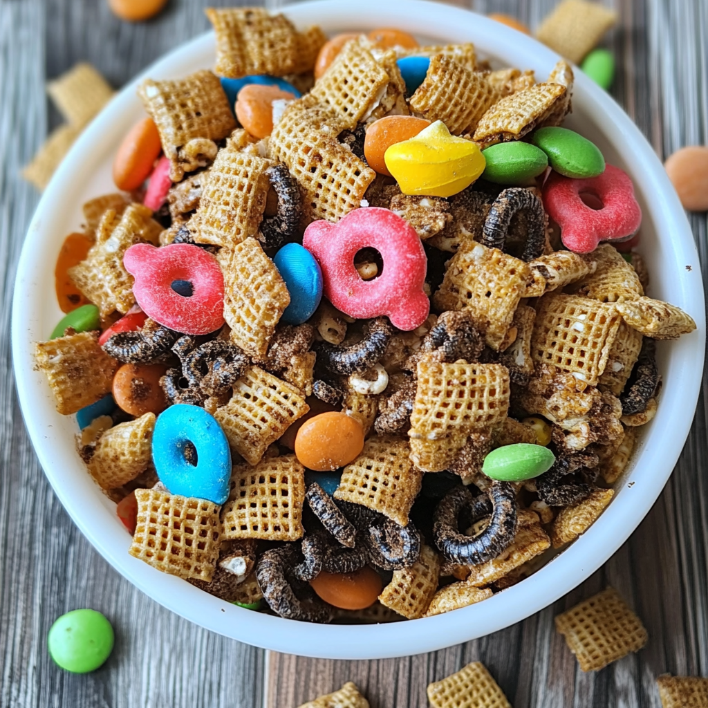 Dirt and Worms Chex Mix
