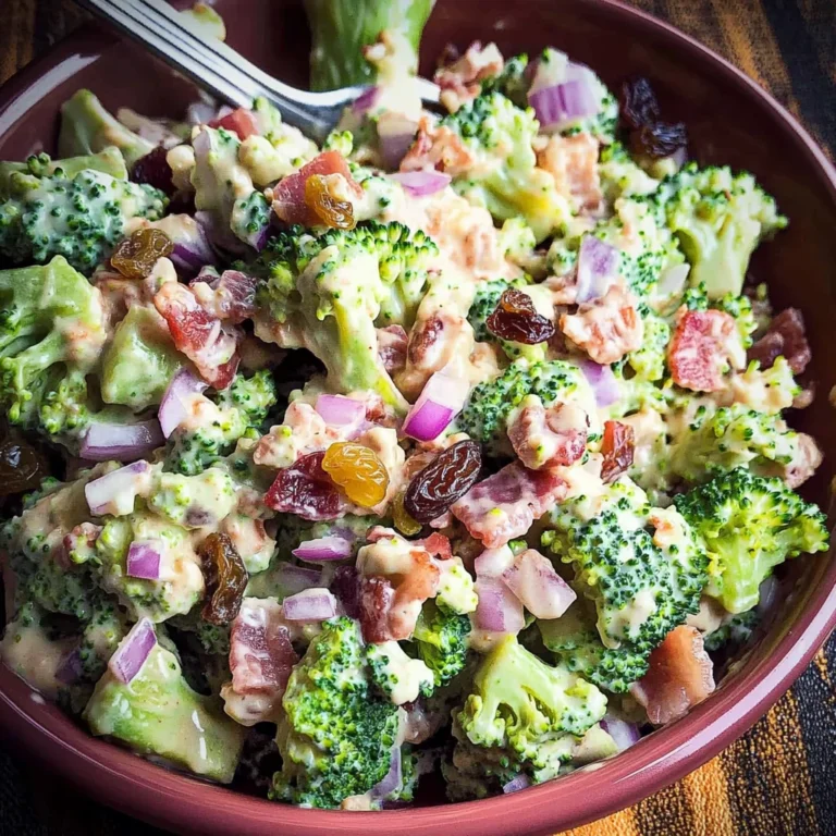 Classic Turkey Bacon Broccoli Salad Recipe