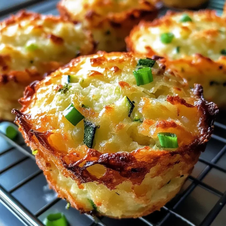 Crispy Parmesan Zucchini Potato Muffins