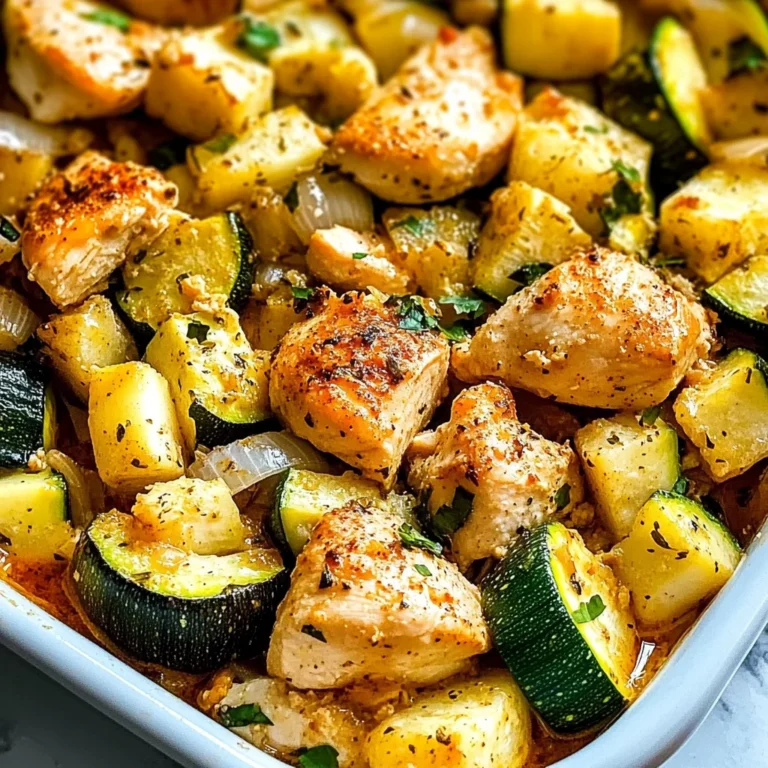 Easy Baked Chicken and Zucchini Recipe