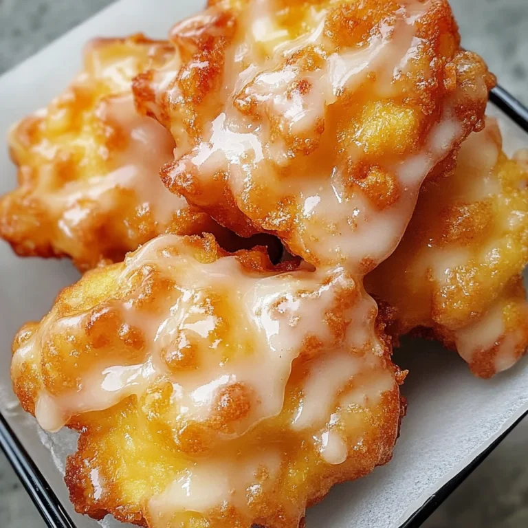 Fresh Peach Fritters That Melt in Your Mouth