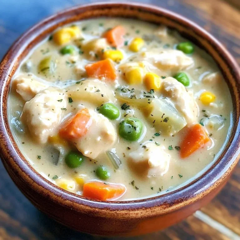 Healthy Chicken Pot Pie Soup Recipe