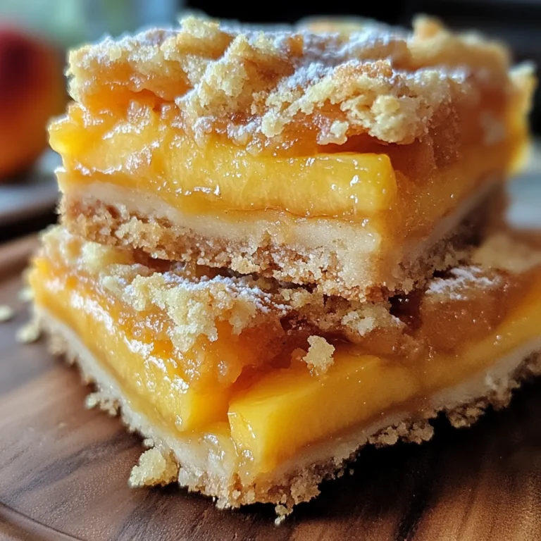 Heavenly Summer Peach Bars