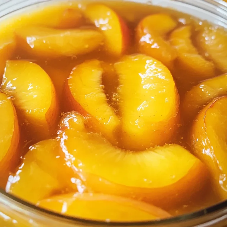 Homemade Canned Peach Pie Filling