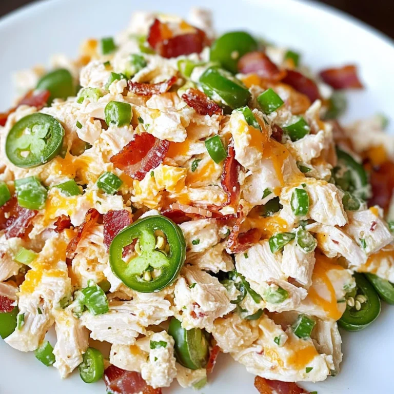 KETO JALAPENO POPPER CHICKEN SALAD
