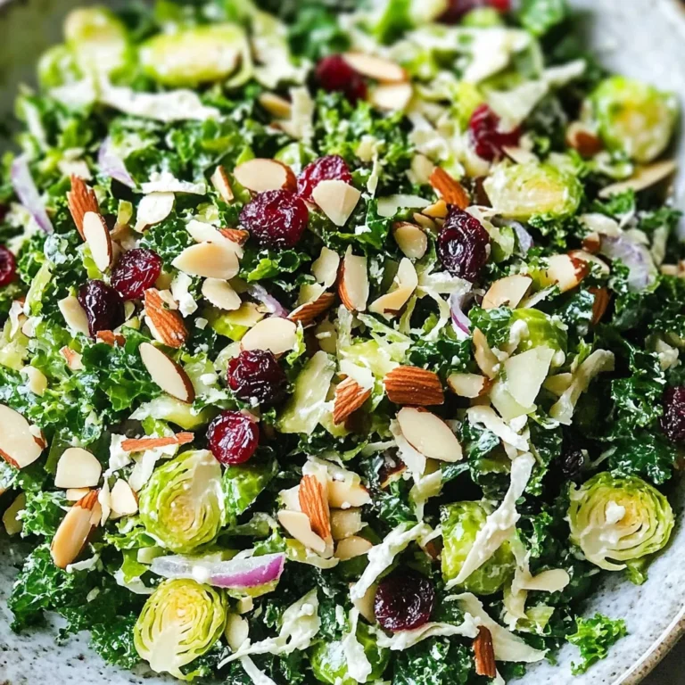 Kale and Brussels Sprout Salad