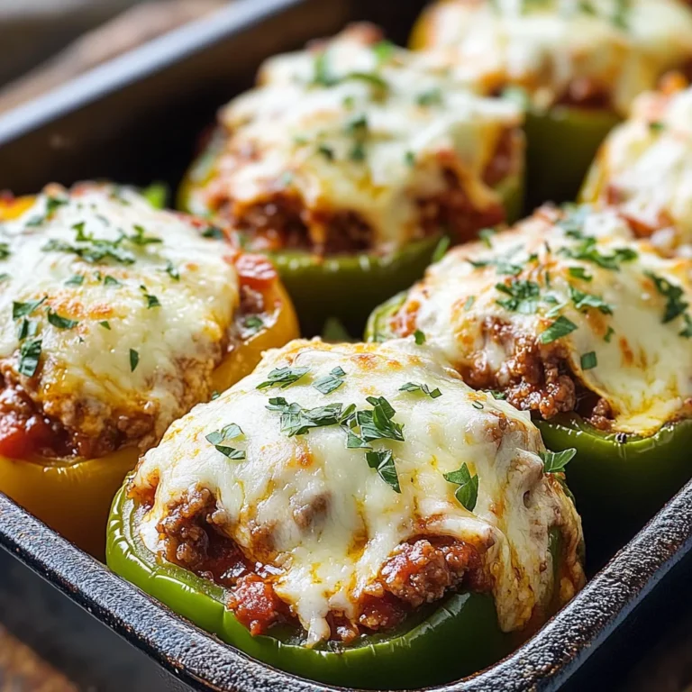 Keto Lasagna Stuffed Peppers