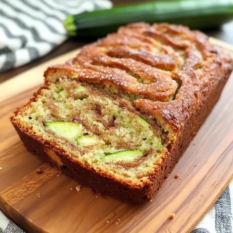 Moist and Delicious Cinnamon Swirl Zucchini Bread