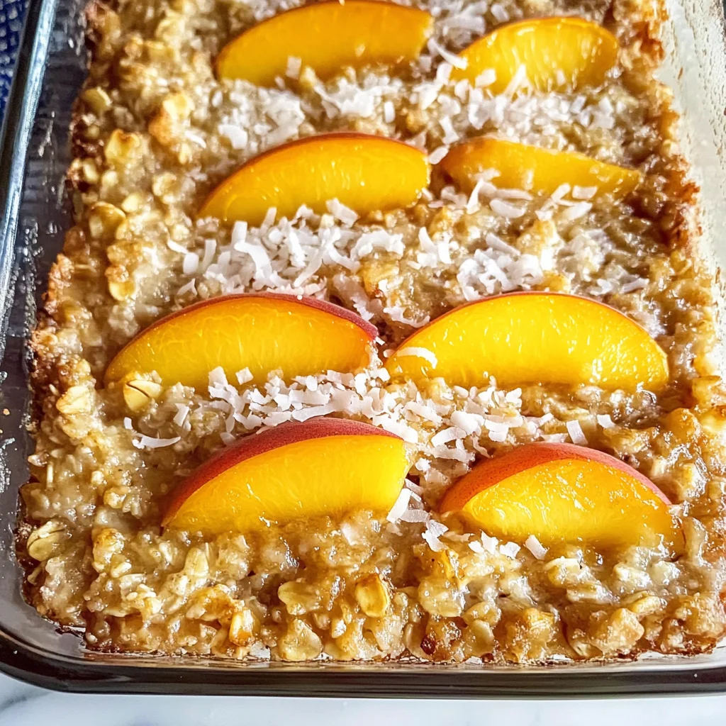 Peach Baked Oatmeal