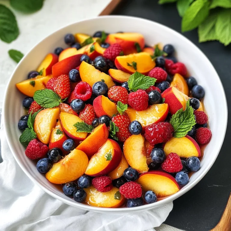 Peach Berry Fruit Salad Recipe