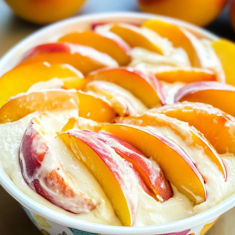 Peach Cheesecake Salad