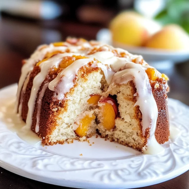 Peach Pound Cake Recipe