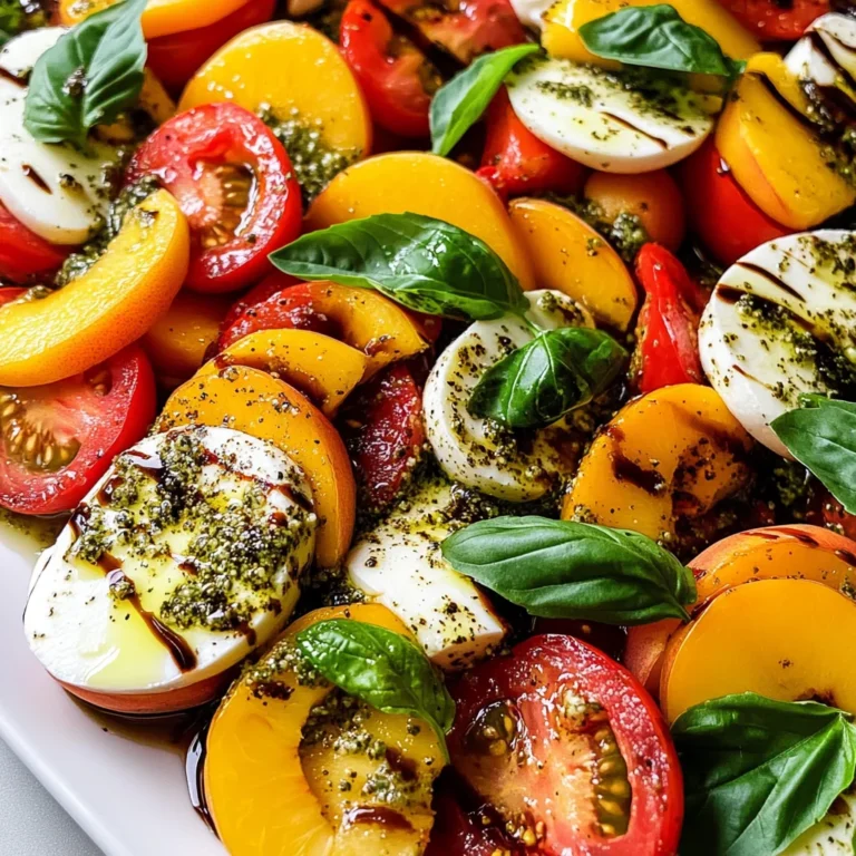 Peach Tomato Caprese Salad