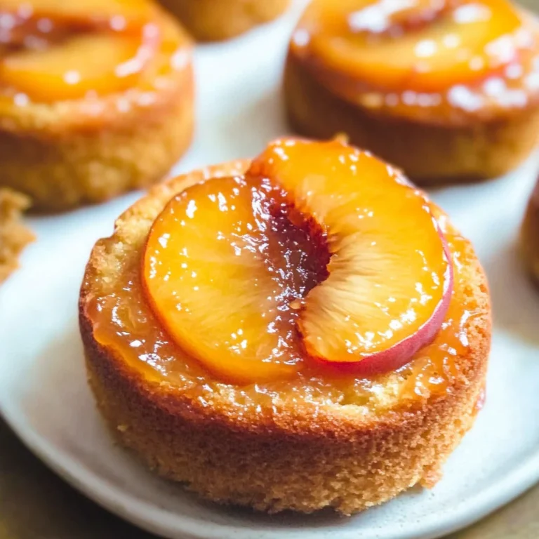 Peach Upside Down Mini Cakes