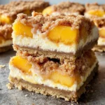 Peaches and Cream Desserts: Irresistible Peach Cobbler Cheesecake Bars for Every Occasion