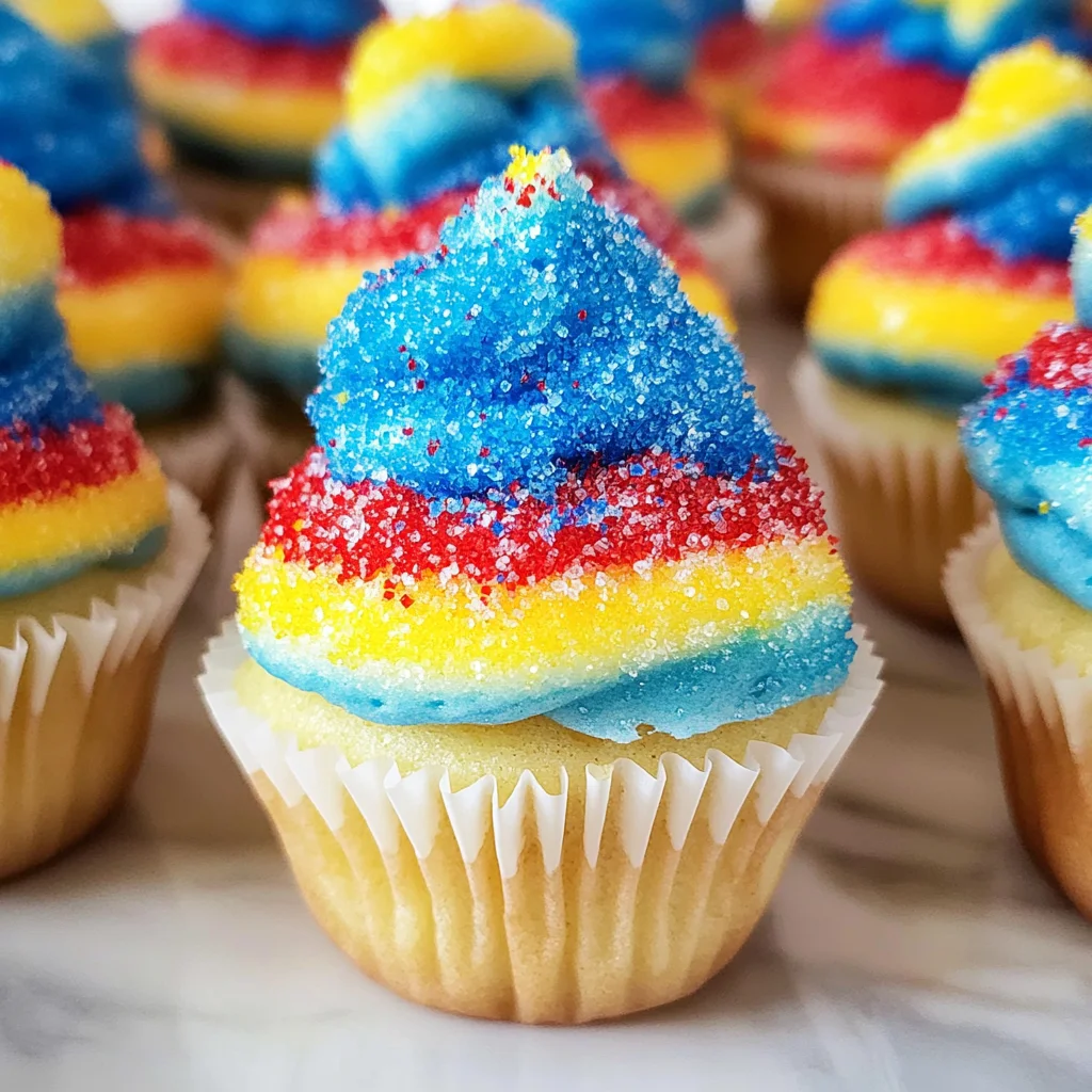 Snow Cone Mini Cupcakes