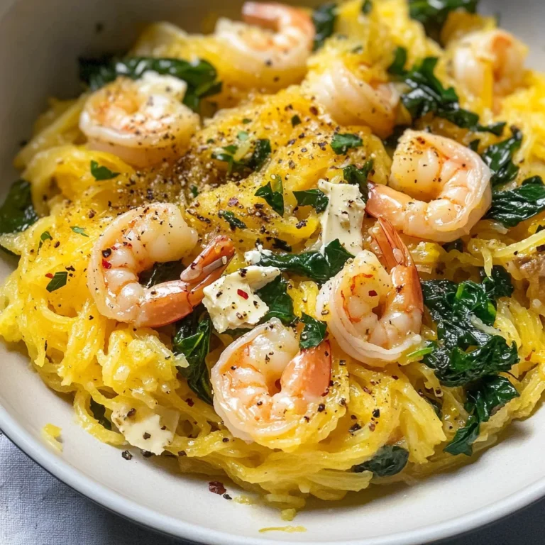 Spaghetti Squash Shrimp Scampi
