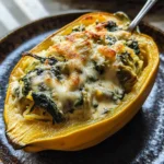 Spinach and Artichoke Stuffed Spaghetti Squash