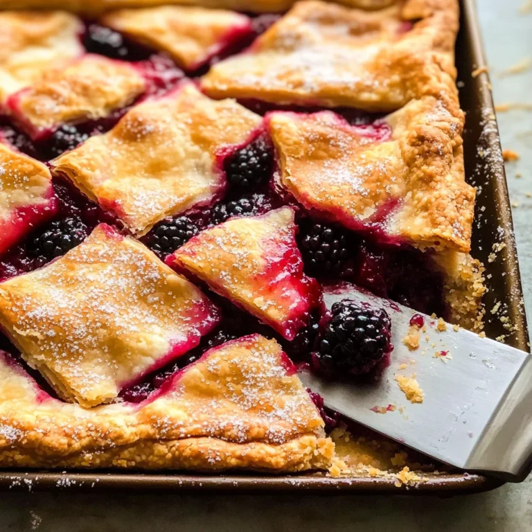Strawberry Blackberry Slab Pie