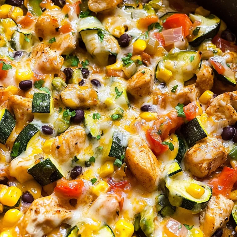 Tex Mex Chicken and Zucchini Recipe
