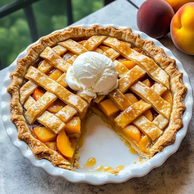 The Best Peach Pie