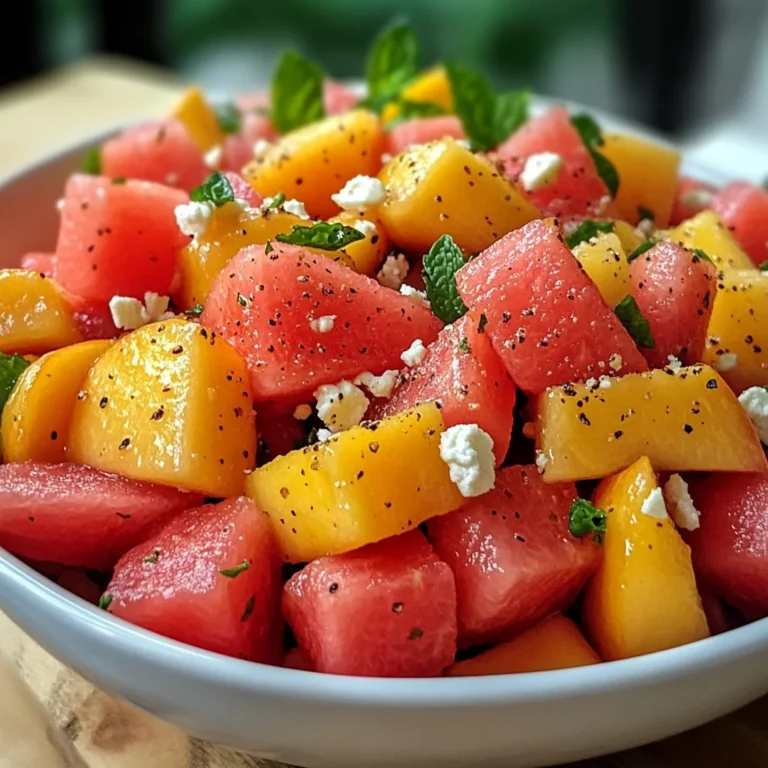 The Peach Watermelon Salad That Tastes Like Summer