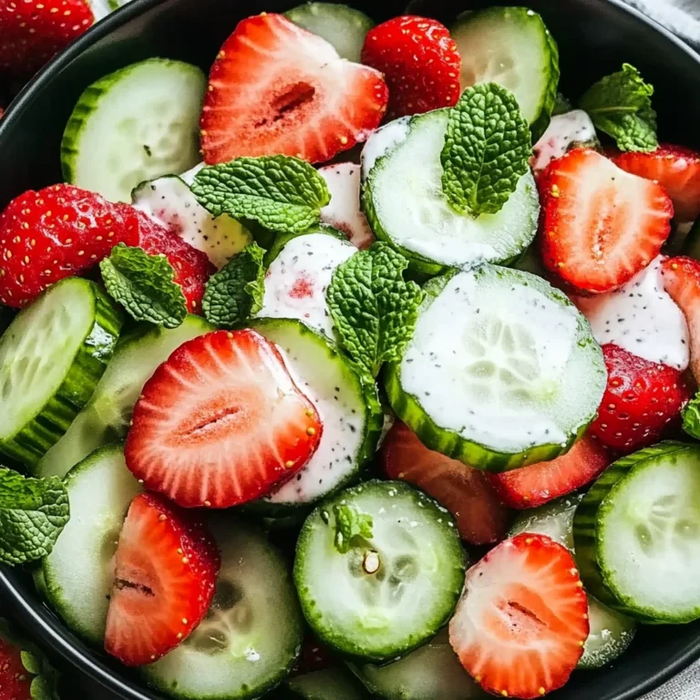 This Cucumber Strawberry Salad