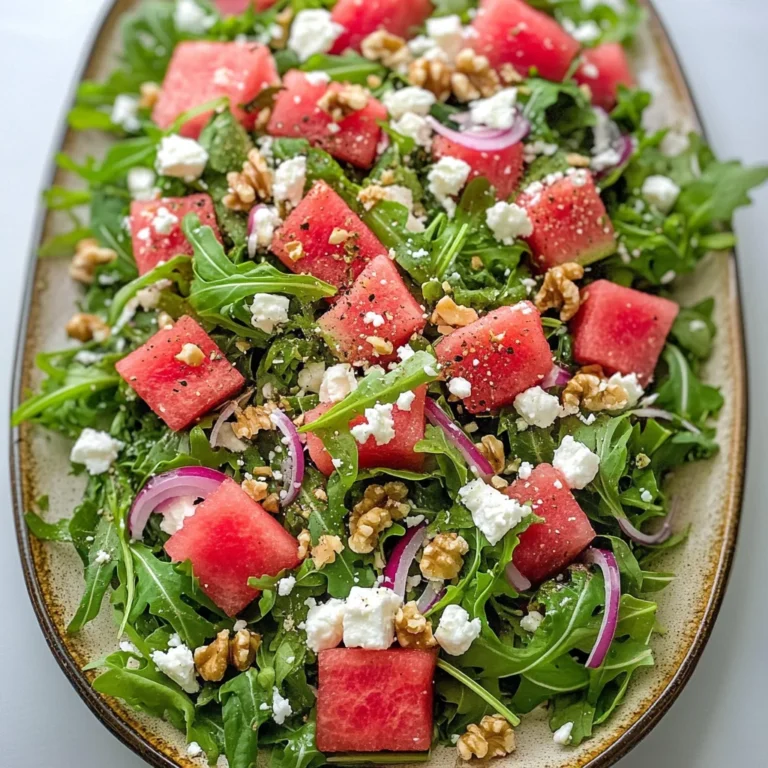 Watermelon Arugula Salad