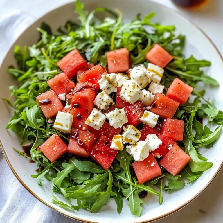 Watermelon Arugula Salad